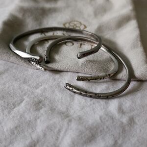 Kendra Scott 3 silver cuffs